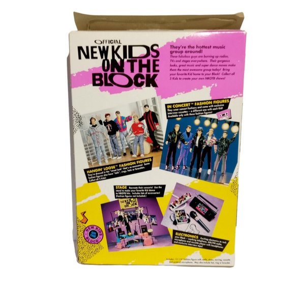 New Kids on the Block In Concert - Donnie Doll & Cassette Vintage 1990 In Box - Picture 5 of 12